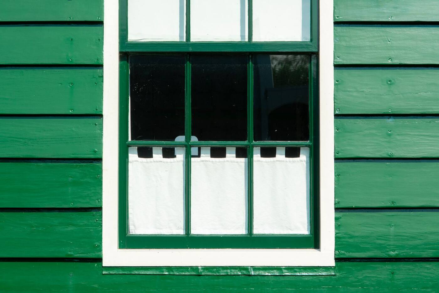 After: the abated and refinished trim